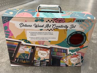 KiddyColor Deluxe Wood Art Creativity Set