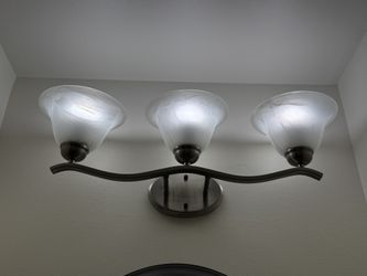 Bathroom Vanity Lights — Set of 2 — 3 Bulb Each (earliest pick-up December 10)