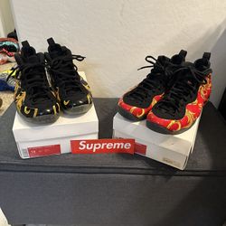 Supreme Foamposites Red & Black Size 13