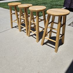 Oak Wood Stools 