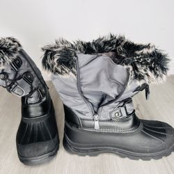 Unisex boy girl waterproof dream Paris snow boots