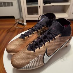 Nike Zoom Superfly 9 Elite FG Soccer Cleats Metallic Copper DR5932-811 Size 12 men’s