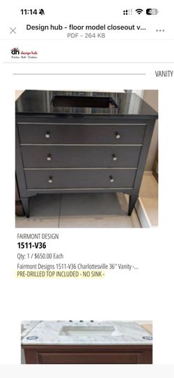 36 freestanding vanity needs to be gone asap