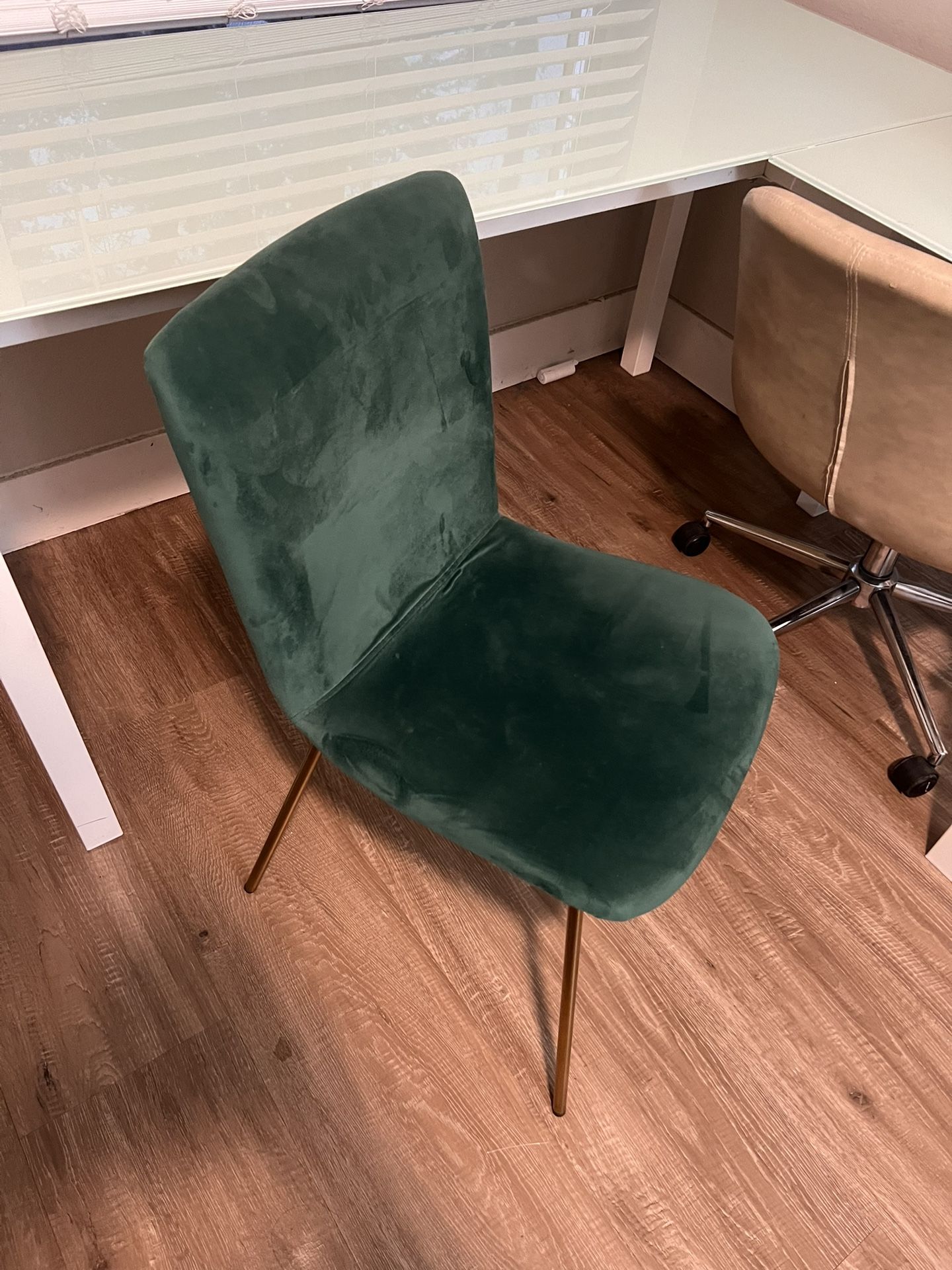 Office Chairs Green Suede