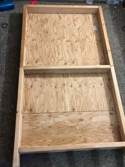 Wooden DIY under bed drawer