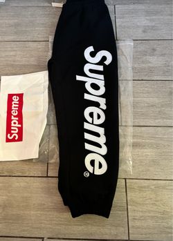 Black supreme sweatpants