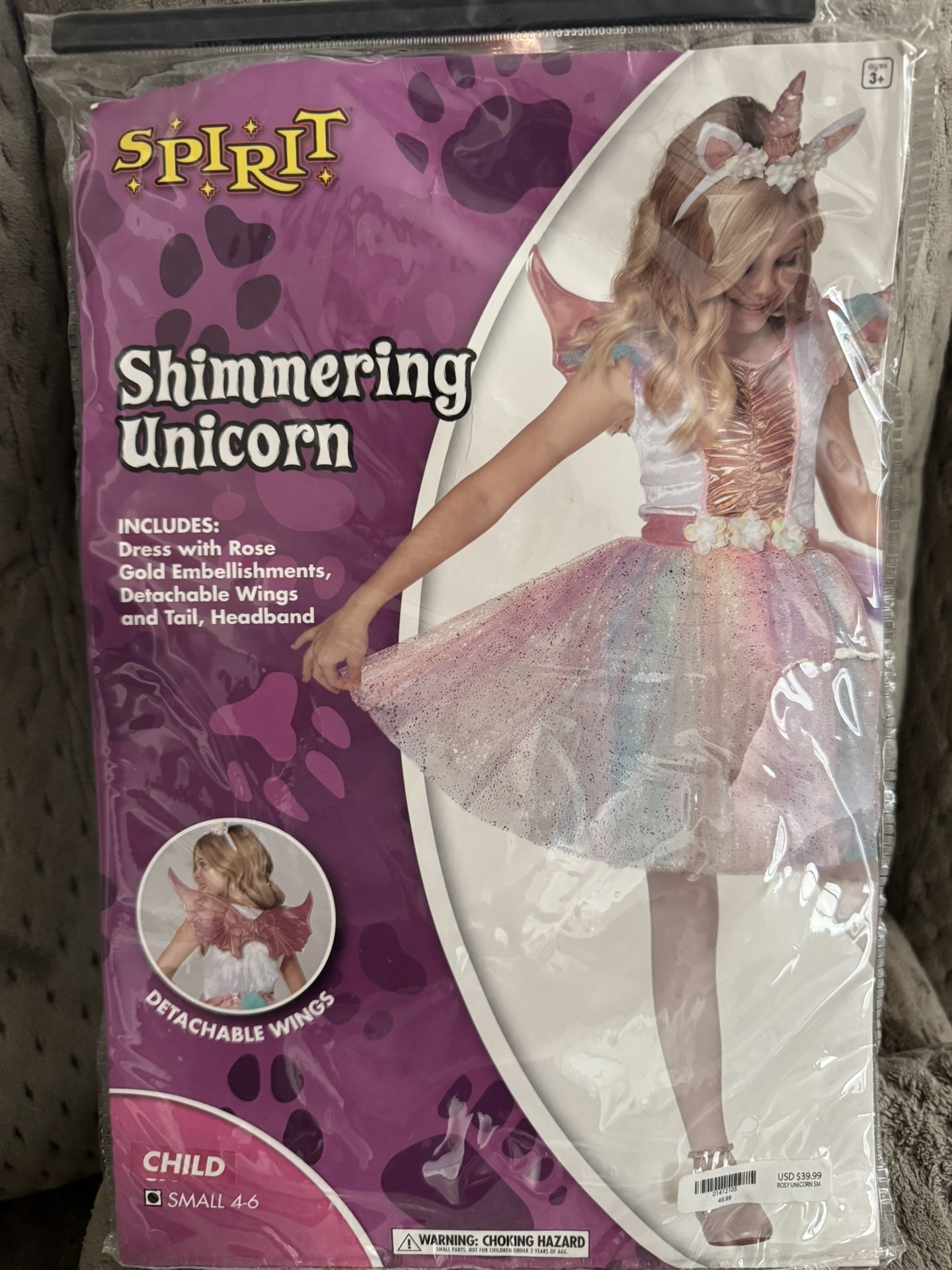 Unicorn Small 4-6 $10