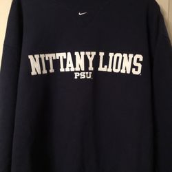 Vtg Nike Penn State Navy Sweatshirt -   And Carolina Nike Sweatshirts 