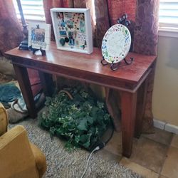 Solid Wood Sofa Table  Legs Disassembled For Easy Transport 