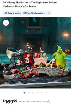 Disney Nightmare Before Christmas Mayor's Car Scene