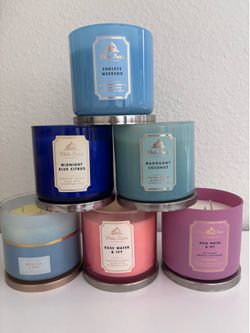 Large Bath & Body Works Candles- Fresh Scents
