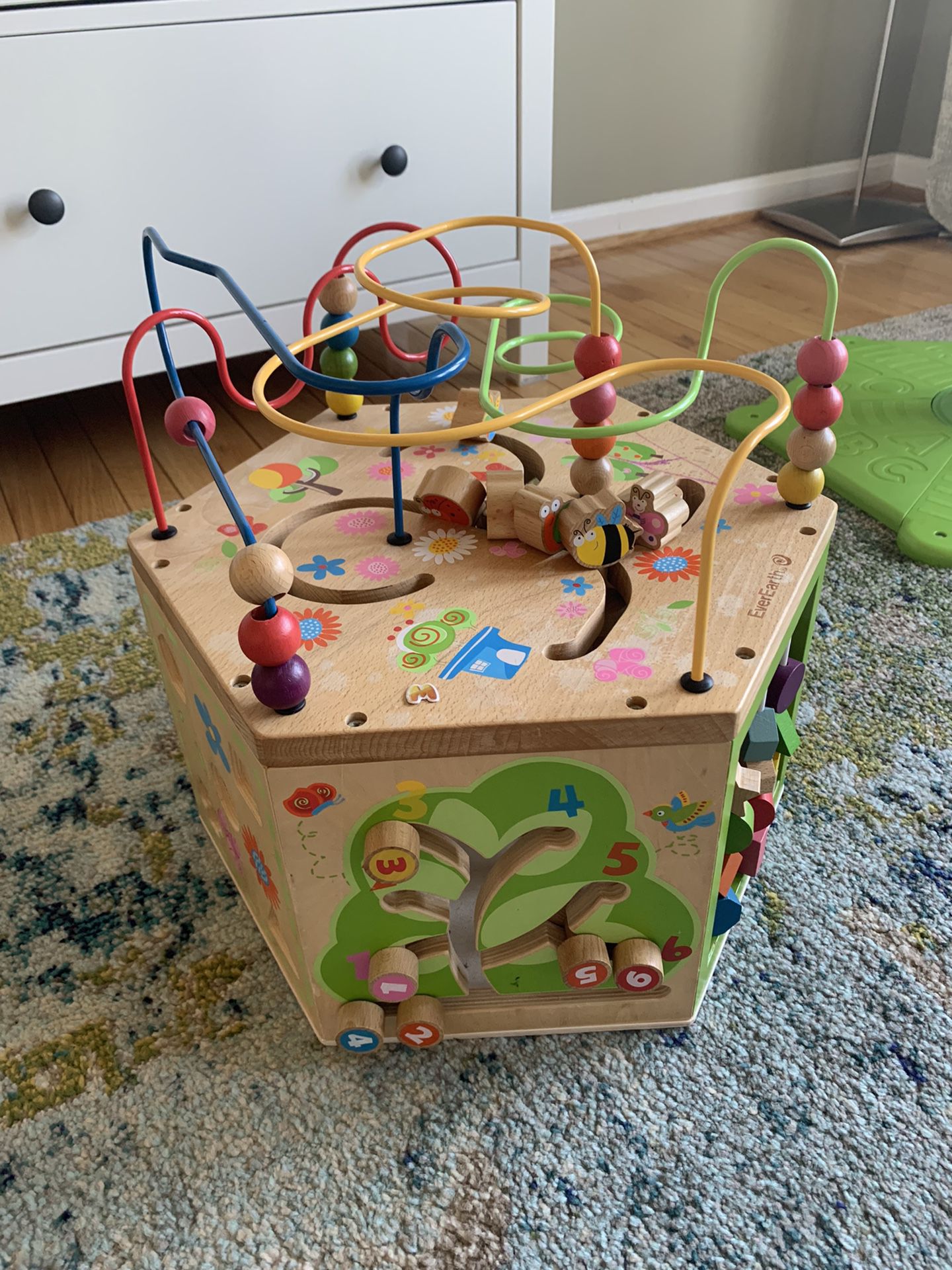 Wooden Activity Cube Toy 