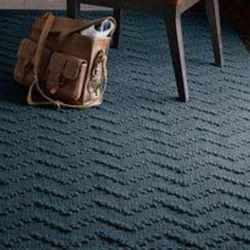  West Elm Dark Blue Teal Wool Area Rug 8' x 10'