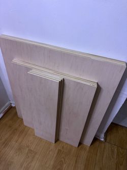 6 maple wood finish panels