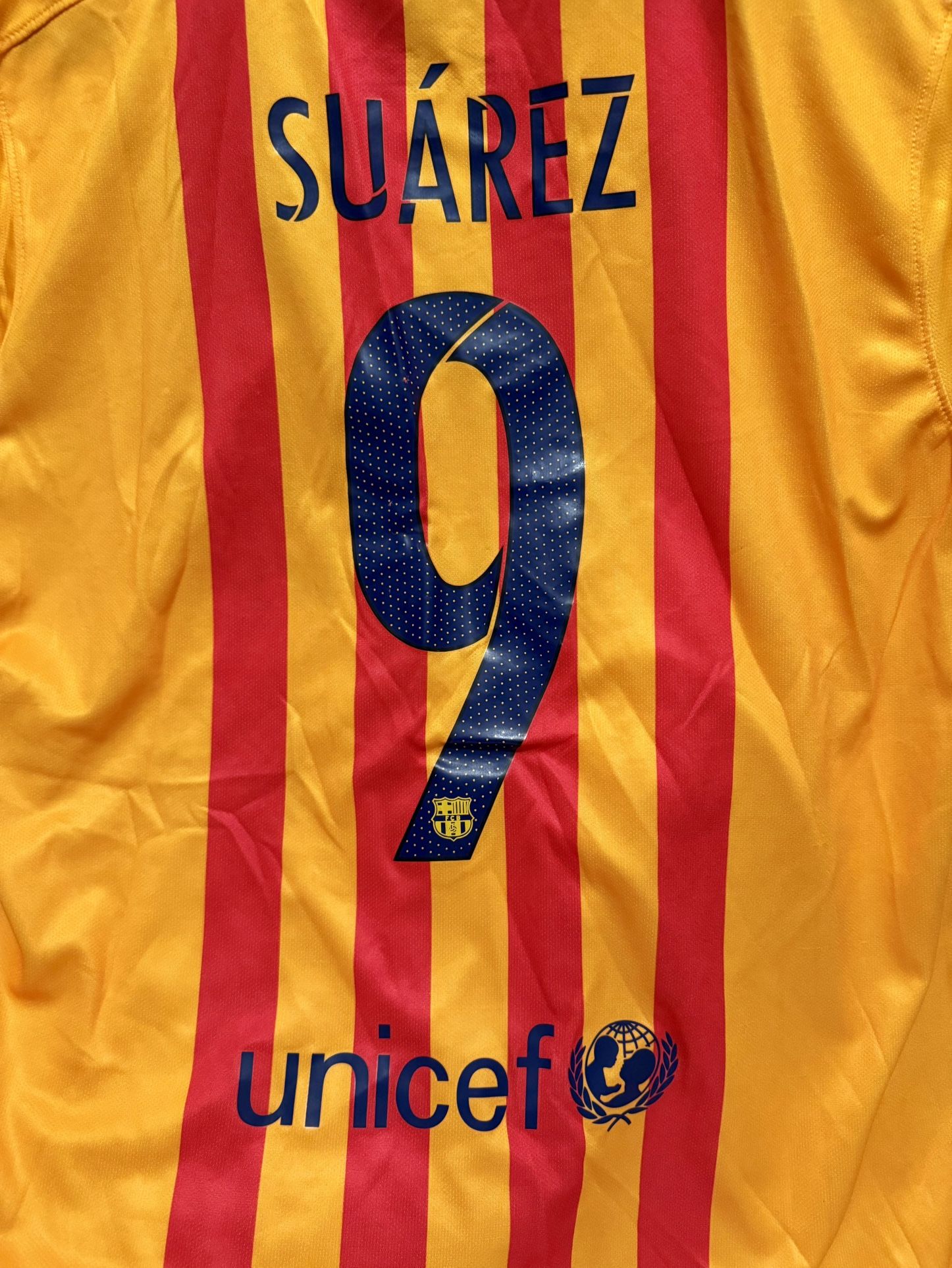 Nike 2015-16 Barcelona Away Jersey Suarez #9 Size 3XL