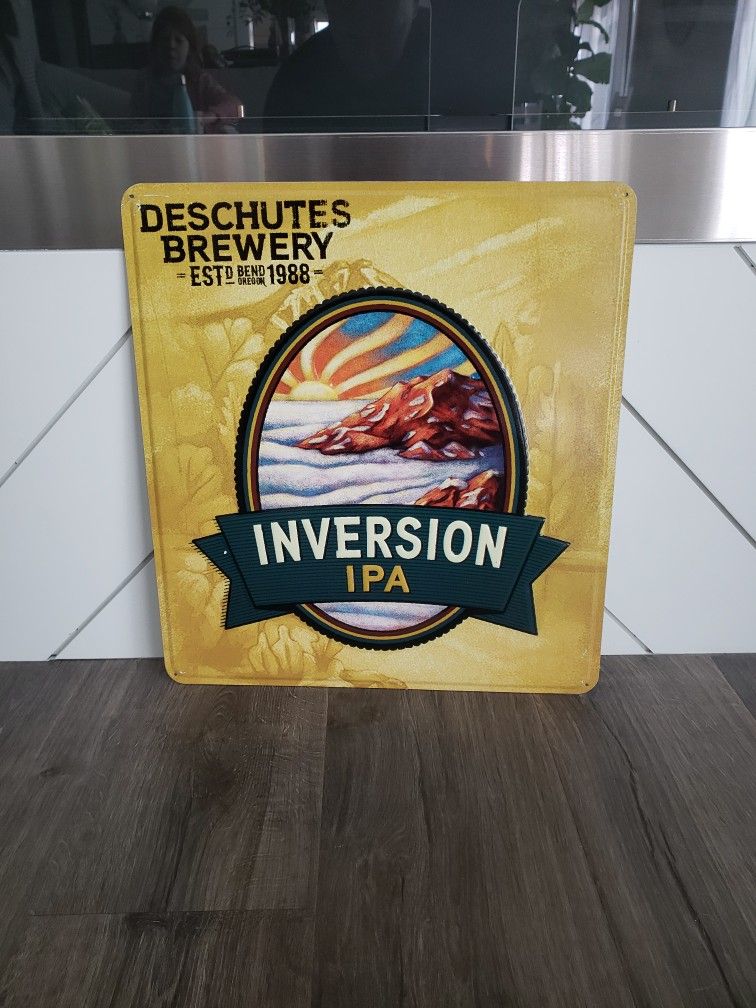 Deschutes Brewery Bend Oregon Inversion IPA beer Sign
