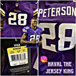 Women's Minnesota Vikings Adrian Peterson Nike Purple Game Jersey