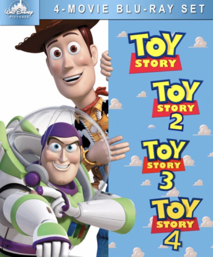 Toy story 1,2 ,3 and 4 all for $42 in Blu-ray Disney marvel Harry Potter the Star Wars movies 3D Bluray and dvd collectibles