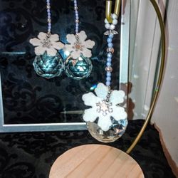 Crystal Sun Catchers - "Snowflake Trio"