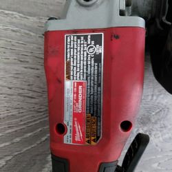 Milwaukee Grinder And Battery