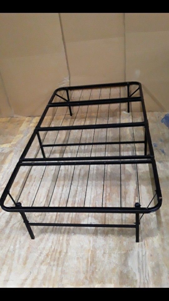 Folding twin bed frame