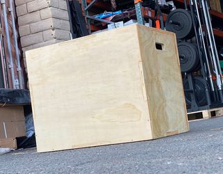 All NEW-Wooden Plyo Box 3 in 1-IN BOX, SHIPPING AVAILABLE, GYM EQUIPMENT