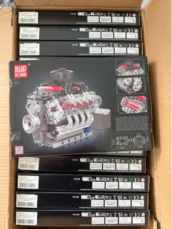 Mould King Mini V8 Engine Building Kit – Brand New Sealed STEM Toy