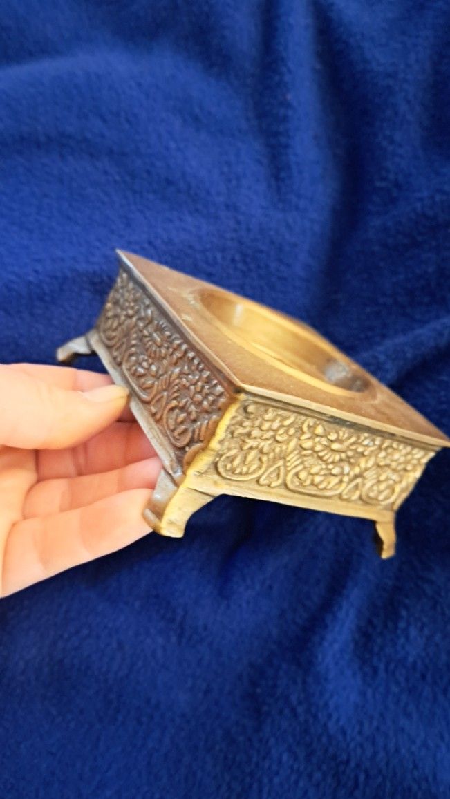 Antique BRASS candlestick Holder India 