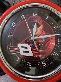 Dale Earnhardt jr wall clock