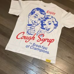 Awful Lot Of Cough Syrup t White/ Blue & Red