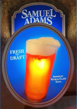 SAMUEL ADAM  LED BEER LIGHT