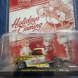 M2 Machines 2025 Christmas Coca- Cola 1976 GMC Sierra Grande 15 - Custom