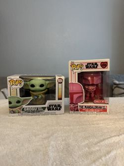 Grogu And The Mandalorian Funko Pop