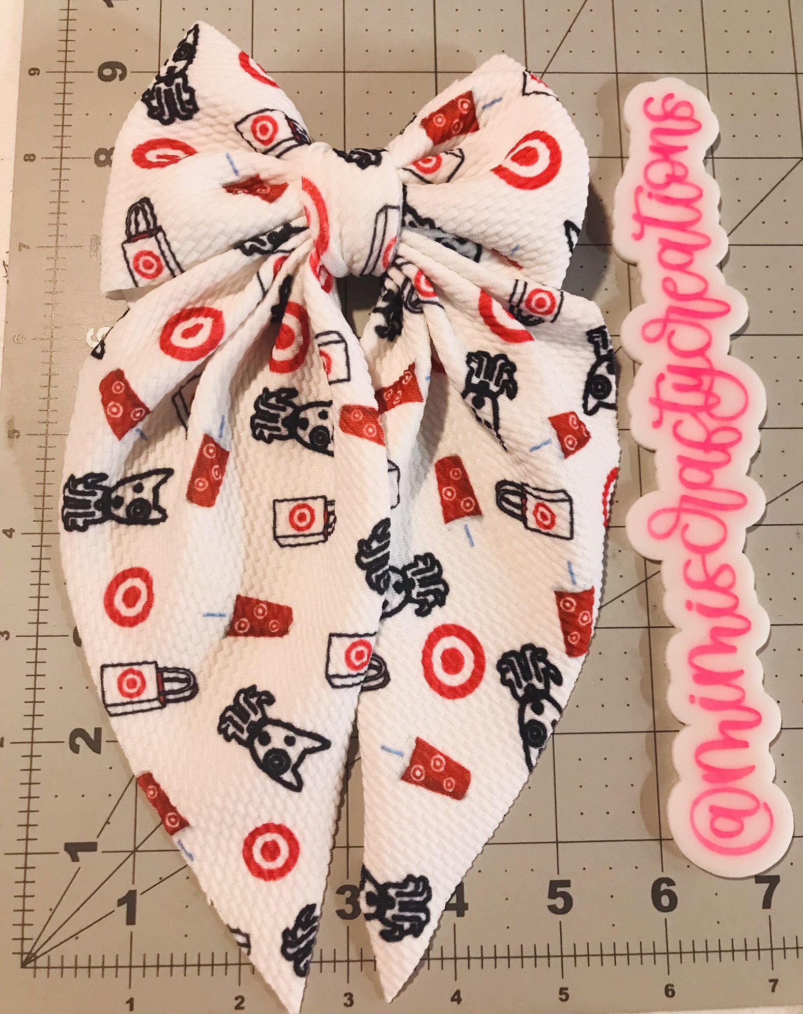 Target Bullseye Coquette Hair Bow