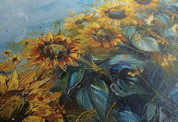 Bright Sunflower Floral Wall Art - Framed Statement Piece