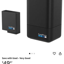 Brand New GoPro Dual Battery Charger + Battery for HERO7/HERO6 Black/HERO5 Black (GoPro Official Accessory)