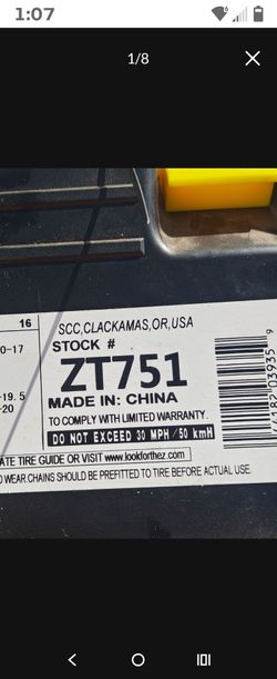 Zt751 snow chains new 65 firm no less check sizes in pictures details specs