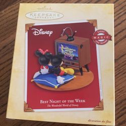 Hallmark Keepsake Best Night Of The Week The Wonderful World Of Disney 