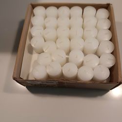 Candles & glass candle holders