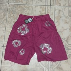 Denim Tear Cashmere Swarovski Cotton Shorts 