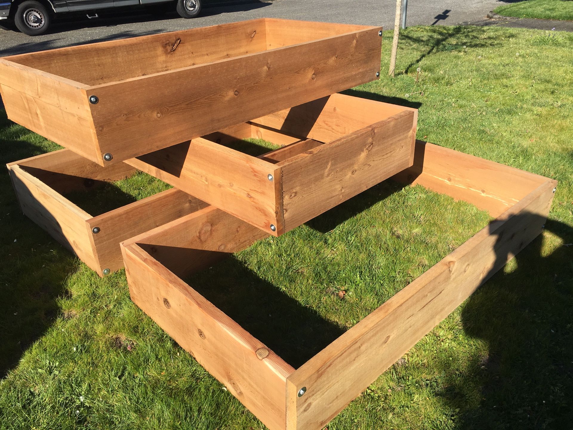 Garden Boxes solid 2” red cedar Delivered