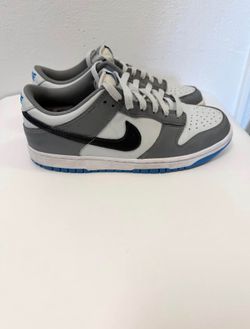 Nike Dunk Low Grey and Blue Youth Boys Size  7Y
