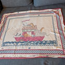 Noah's Ark Animal Crackers Baby Blanket