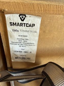 SmartCap EC0104-WH White Stainless Steel 5-Piece Truck Cap for 2020 to 2026 Silverado 2500 3500 HD 6.8' Bed