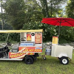 Custom Hot Dog Golf Cart 