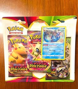 Pokemon cards: Vivid Voltage 3-Pack Blister with Vaporeon