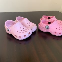 Crocs toddler girl, size C2/3 and C4
