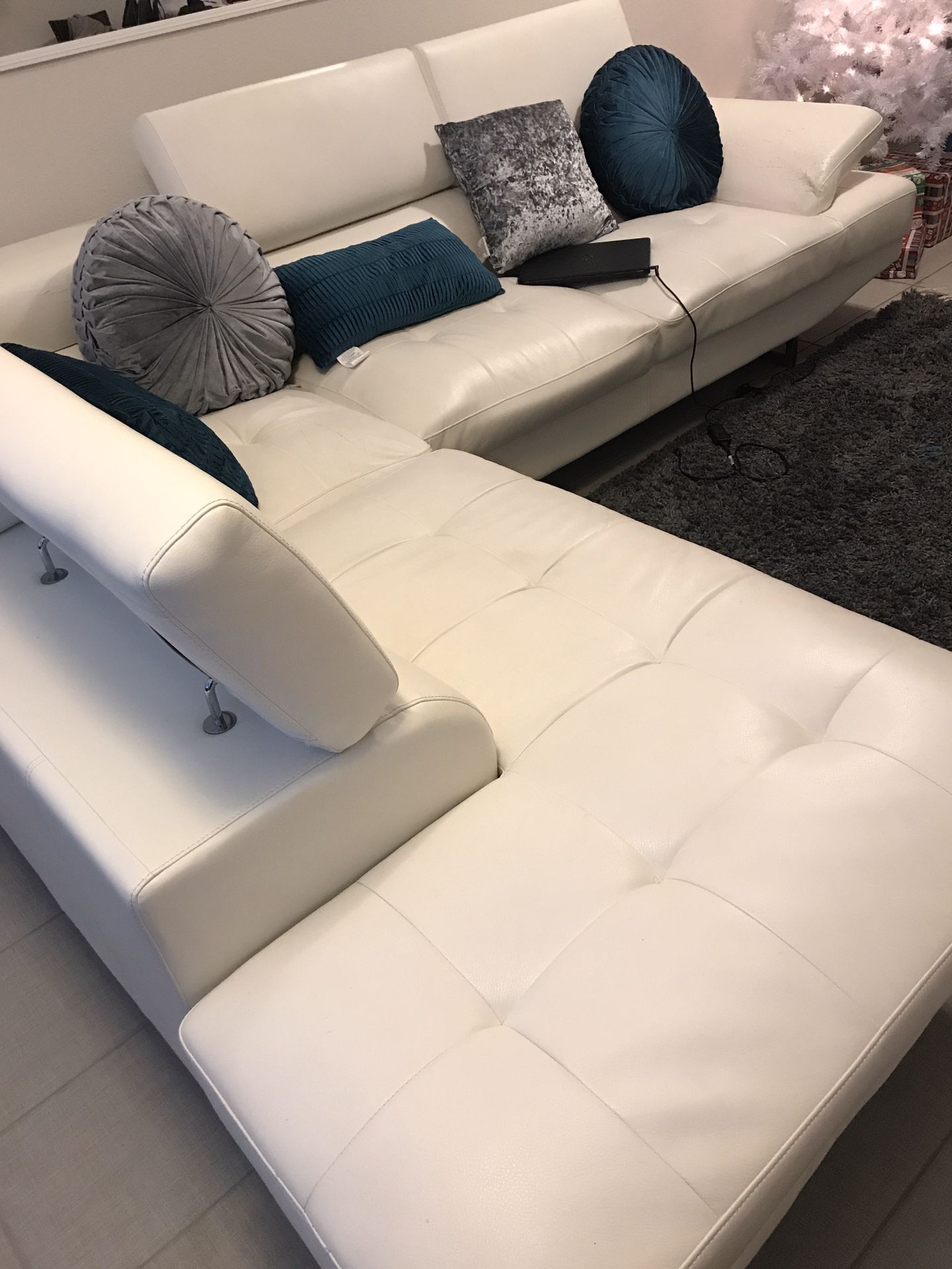 White Sectional