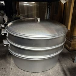 New Commercial 2-tier Stacking Steamer Set