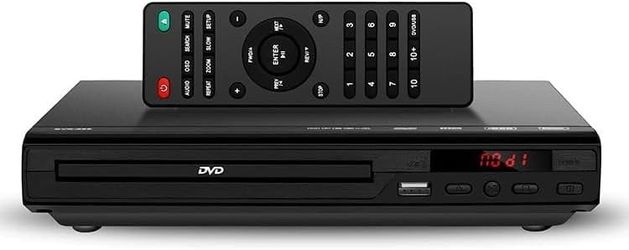 DVD CD Player with Remote and AV Cable, New